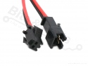 Kabelset JST SM 2 pins - zwart/rood 30cm 